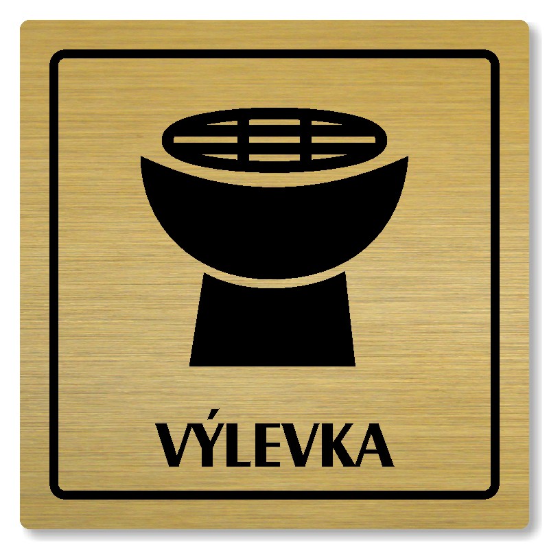 Výlevka, 100x100mm, zlatá, Arizona